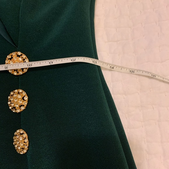 Betsy & Adam NWT Vintage Green Cocktail Dress and Jacket - Picture 11 of 16
